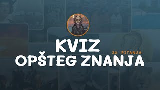 Kviz opsteg znanja  20 pitanja [upl. by Kerman494]