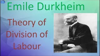 Emile Durkheim Theory of Division of Labour Sociology Optional UPSC CSE [upl. by Cinom57]