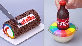 Amazing Rainbow Chocolate Cake Decorating Recipe  So Tasty Cake  How To Make Chocolate Dessert [upl. by Amoritta720]