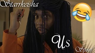 Starrkeisha quotUSquot Spoof 😂✂️ [upl. by Adiv452]