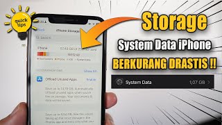 Pengguna iPhone Harus Tau‼️6 Tips cara Mengurangi Storage System Data di iPhone [upl. by Bork]