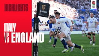 Highlights  Italy v England  Guinness Mens Six Nations [upl. by Hilten494]