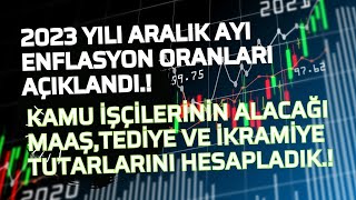 2023 Yılı Son Enflasyon Oranı AçıklandıYeni Yılda Kamu İşçisinin Alacağı MaaşTediye Ve İkramiyesi [upl. by Balas]