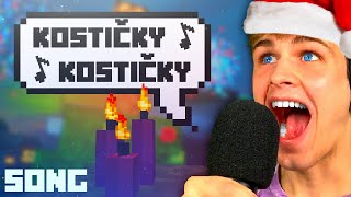 Český VÁNOČNÍ MINECRAFT SONG  Kostičky Kostičky [upl. by Braunstein]