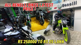 Benelli Bikes Latest Price Updates 🔥 Rs 255000 to Rs 24 Lakhs 😱 [upl. by Nyrret]