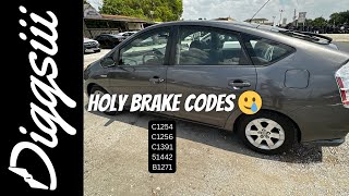 HOLY BRAKE CODES 🥲 2008 Toyota Prius Diagnosis [upl. by Ariday869]