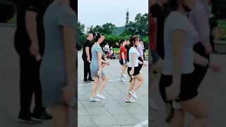 Jilin Beishan Park shuffle dance public fitness [upl. by Assiralk]