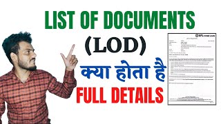 List of Documents  LOD  LOD full details explained in hindi  Home Loan balance transfer [upl. by Sedicla902]