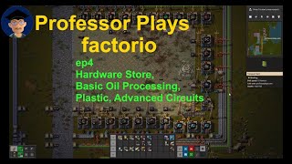 Factorio Rail World 10 4 ep4 Hardware Store Basic Oil Processing Plastic Advanced Circuits [upl. by Jordanna]