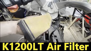 K1200LT Air Filter Replacement [upl. by Llehsyar]