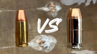 9mm vs 45 ACP Barrier Test No Debate [upl. by Stefanac395]