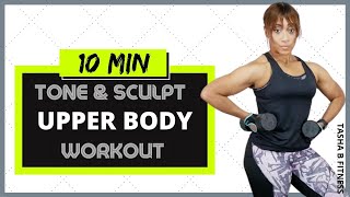 Full Upper Body Workout  TONE and SCULPT [upl. by Mingche]