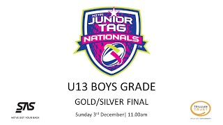 U13 Boys  GoldSilver Final  2023 NZTFI Junior Tag Nationals [upl. by Akinuahs]