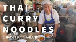 Michelin Khao Soi Chiang Mai AMAZING CURRY NOODLES MAE MANEE [upl. by Waddle849]