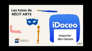 118  iDoceo  Importer les classes [upl. by Lorenz]