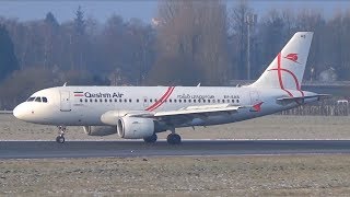 Qeshm Air A319111  Landing Hamburg Airport  EPSAS [upl. by Anaig]