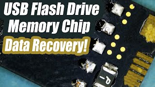 USB Flash Drive Memory Chip Data Recovery  Drive shows no files and Keeps disconnecting [upl. by Suolhcin]