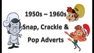 1950s1960s Rice Krispies Snap Crackle amp Pop Cereal Advert Compilation [upl. by Banwell]