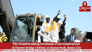 Flag off Ceremony of the construction of Ramat Park Flyover Bridge [upl. by Nyleak]