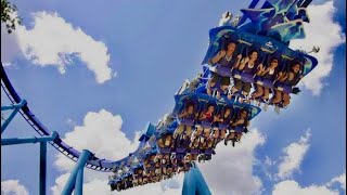 POV  Roller Coaster Manta Seaworld Orlando  2024  Front [upl. by Janean]