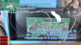 Contrôleur de microphone sans fil GTDaudio G622  Prise alimentation  Sylvain Joannette Consultant [upl. by Delp]