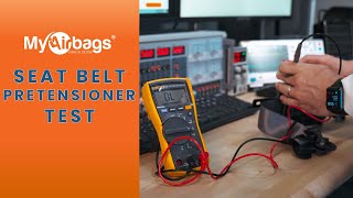 How to Perform a Seat Belt Pretensioner Retractor OHM Resistance Test  MyAirbags [upl. by Ivz]