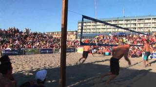 Seaside Oregon Beach Volleyball Tournament  Mens Final Game 2010 [upl. by Oravla]