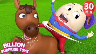 Humpty Dumpty 2  BillionSurpriseToys Nursery Rhymes Kids Songs [upl. by Ajiram]