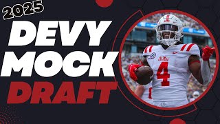 2025 Rookie Mock Draft  DynastyDevy Fantasy Football [upl. by Collette]