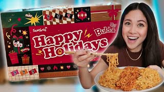 UNBOXING SAMYANG BULDAK Ramen Advent Calendar amp GIVEAWAY [upl. by Ennaihs]