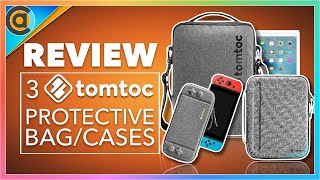 REVIEW Tomtoc protective cases for Nintendo Switch iPad and Laptops portfolio shoulder bag [upl. by Roye470]