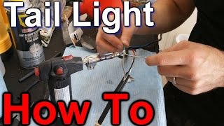 How to Install a Tail Light on a Motorcycle [upl. by Airlie]