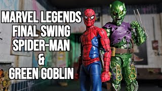 2023 Hasbro Marvel Legends No Way Home Wave Final Swing SpiderMan amp Green Goblin Figures POSING [upl. by Llerref]