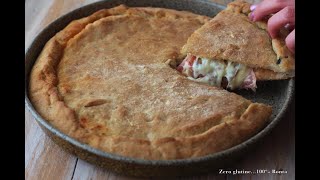 PIZZA RIPIENA FATTA IN CASA 😍 Spettacolare con funghi e mozzarella [upl. by Acina543]