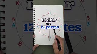 ✅ Dividir una circunferencia en 12 partes iguales 👍 tutorial AprendizIndustrial taller trazos [upl. by Bullivant]