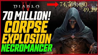 70 MIL SHADOW NECROMANCER New Best CE Necromancer  Diablo 4 Season 2 Pentadot Necro [upl. by Sille438]