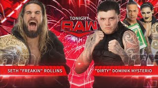 Seth Rollins Vs Dominik Mysterio  WWE Raw 03072023 En Español [upl. by Ivetts]