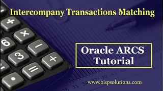 Oracle ARCS Intercompany Transactions Matching  Oracle Account Reconciliation Intercompany Matching [upl. by Ynor]