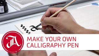 How to make a handmade calligraphy pen with everyday materials [upl. by Asillem575]