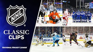 Every GameWinning Goal from NHL Outdoor Games [upl. by Nehtiek]