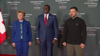 President Ruto at the Summit on Peace in Ukraine Bürgenstock Switzerland [upl. by Lamaaj]