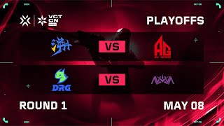 TE vs AG  DRG vs NOVA  Day 1  Playoffs  VCT CN Stage 1 [upl. by Tnayrb]