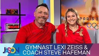 US Gymnast Lexi Zeiss talks about competing against Simone Biles Suni Lee amp more [upl. by Elacsap]