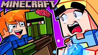 Impossible to Cure Zombie Villager  Idiots Play Minecraft [upl. by Carolynne]