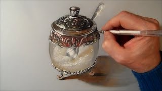 Drawing a Sugar bowl Time Lapse [upl. by Annaiek]