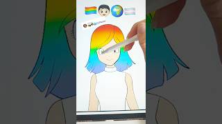 🏳️‍🌈🏳️‍⚧️ Avatar ANIME  Who Next  banderas lgtb avatar anime cutedrawing drawing shorts [upl. by Nosmoht2]