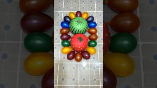 ASMR Beautiful Strawberry Watermelon and Mini Water Colorful Balloons Pop Reverse Satisfying [upl. by Amluz887]