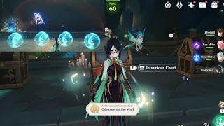 HOW TO COLLECT NOTE BUBBLES  Odyssey on the Wall Achievement  Luxurious Chest  Genshin Impact 46 [upl. by Clorinde]