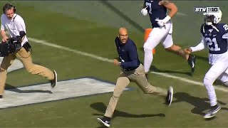 James Franklin KeeganMichael Key Leads Penn State Out of Tunnel  Big Ten Football [upl. by Tomlinson254]