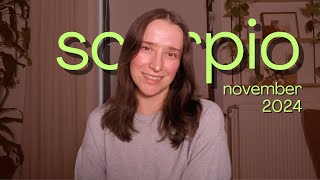 Scorpio NOVEMBER 2024 horoscope [upl. by Eeramit316]